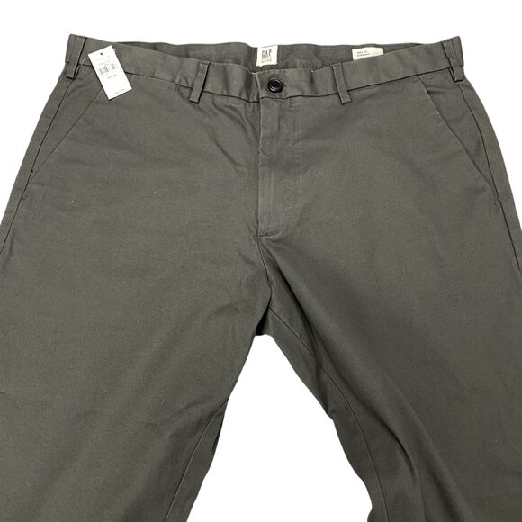Gap Pants Chino Straight Leg Pants Mens 38x30 Gray NWT - Picture 1 of 14